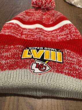 47 Kansas City Chiefs Super Bowl LVIII Northward Cuff Knit Pom Beanie